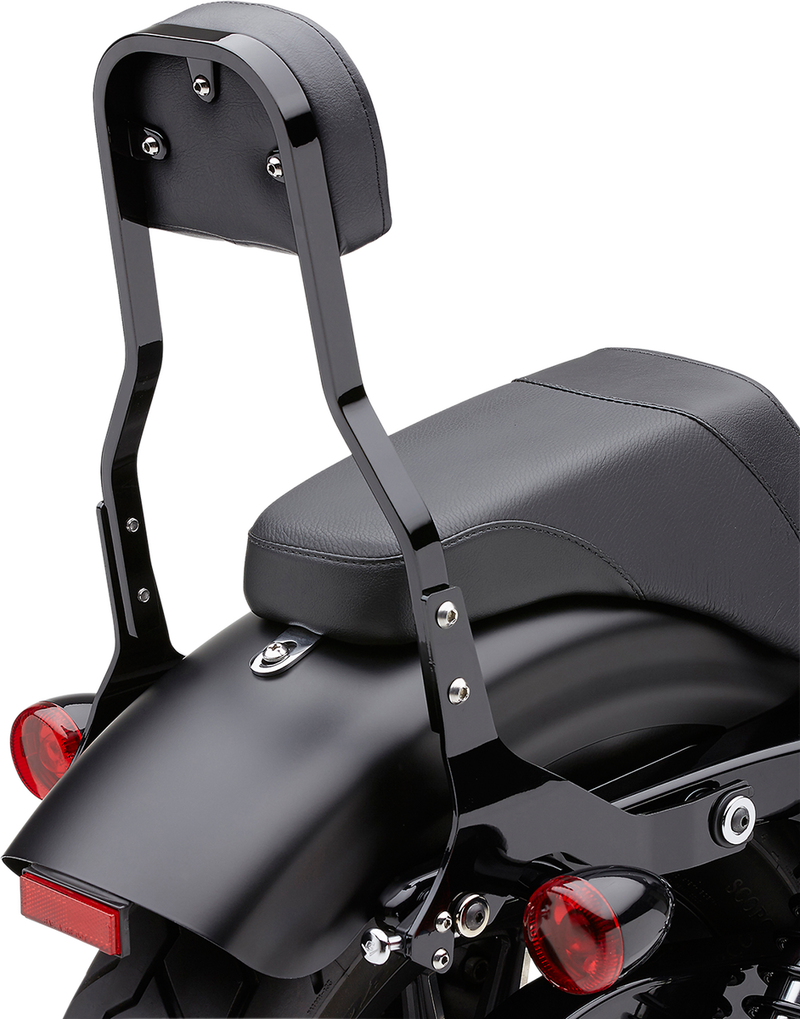 COBRA Backrest Kit - 14" - Black - Softail