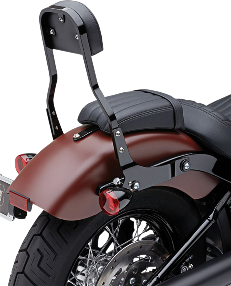 COBRA Backrest Kit - 14" - Black - Sportster