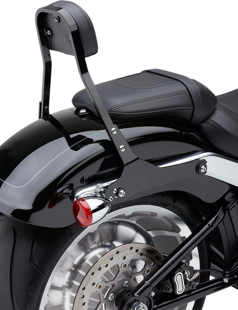 COBRA Backrest Kit - 11" - Black - Softail
