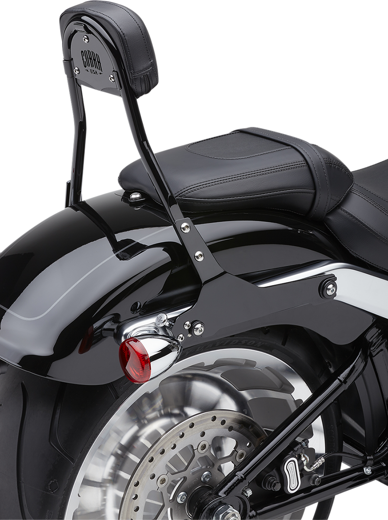 COBRA Backrest Kit - 14" - Black - Softail