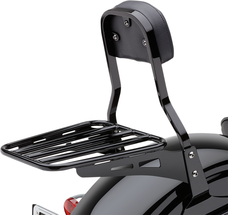 COBRA Sissy Bar Luggage Rack - Black - Tubular