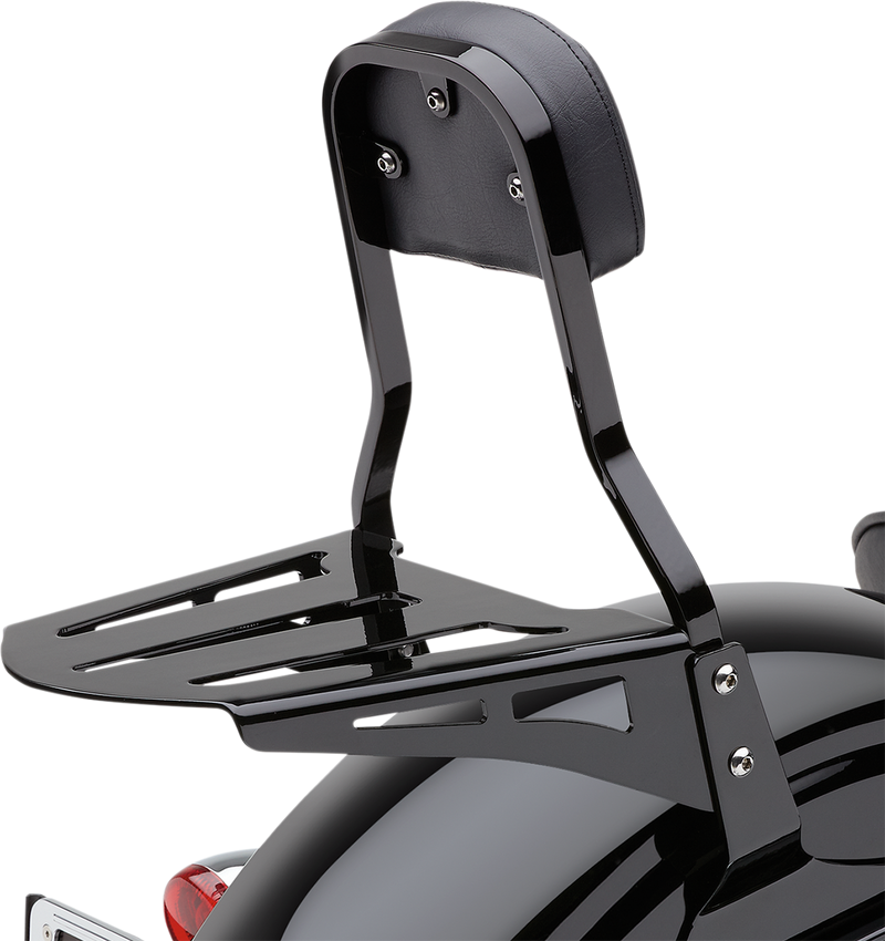 COBRA Sissy Bar Luggage Rack - Black - Formed