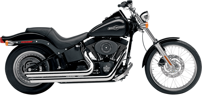 COBRA Speedster Slashdown Exhaust - Chrome - '86-'06 Softail