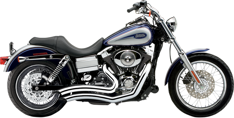 COBRA Speedster Swept Short Exhaust - Chrome - '12-'17 Dyna