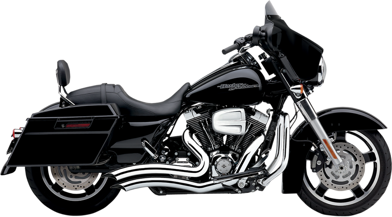 COBRA Speedster Swept Short Exhaust - Chrome - '10-'16 Touring