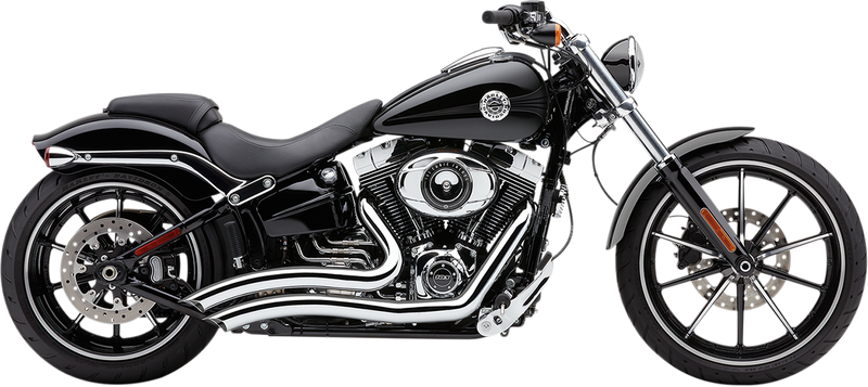 COBRA Speedster Swept Short Exhaust - Chrome - FXSB '13-'17