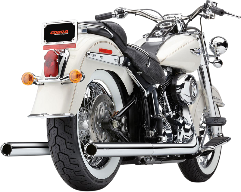 COBRA True Dual Exhaust - Billet Tip - '07-'11 Softail