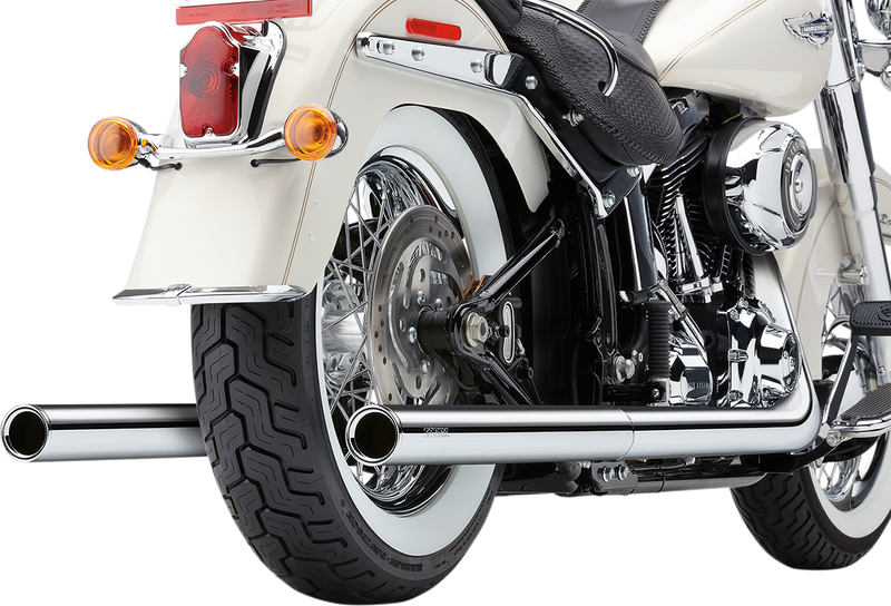 COBRA True Dual Exhaust - Billet Tip - '12-'17 Softail