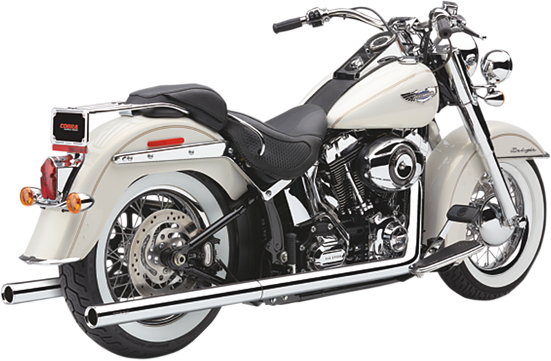 COBRA True Dual Exhaust - Billet Tip - '97-'06 Softail
