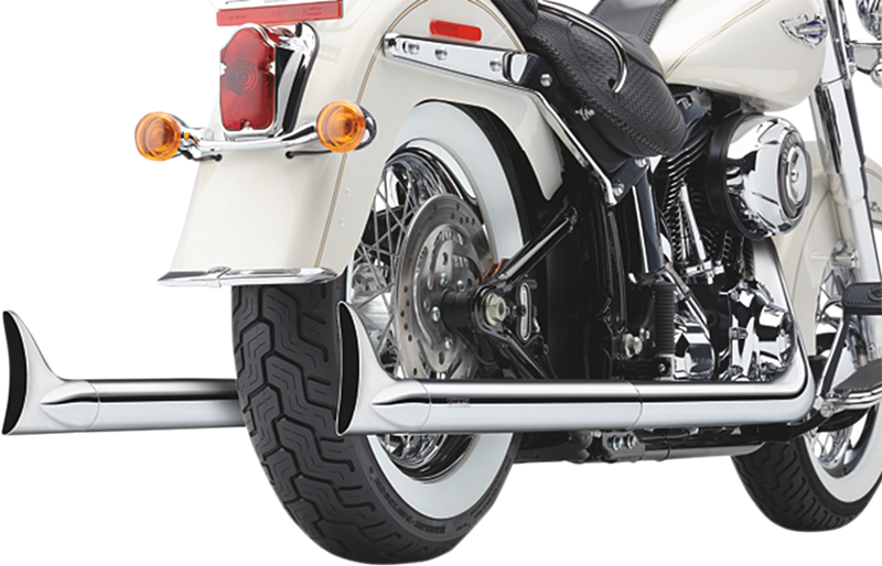 COBRA True Dual Exhaust - Fishtail - '97-'06 Softail