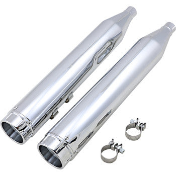 VANCE & HINES 4-1/2" Torquer Slip-On Mufflers - Chrome - Touring '95-'16