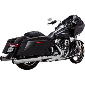 VANCE & HINES 4-1/2" Torquer Slip-On Mufflers - Chrome - Touring '95-'16