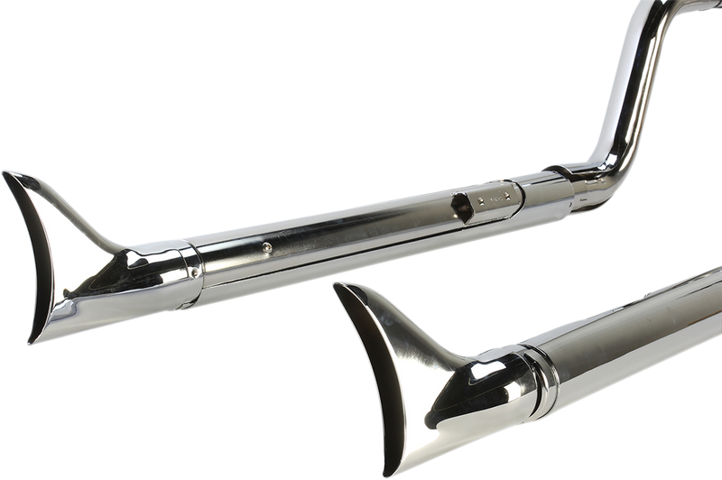 COBRA True Dual Exhaust - Fishtail - '07-'11 Softail