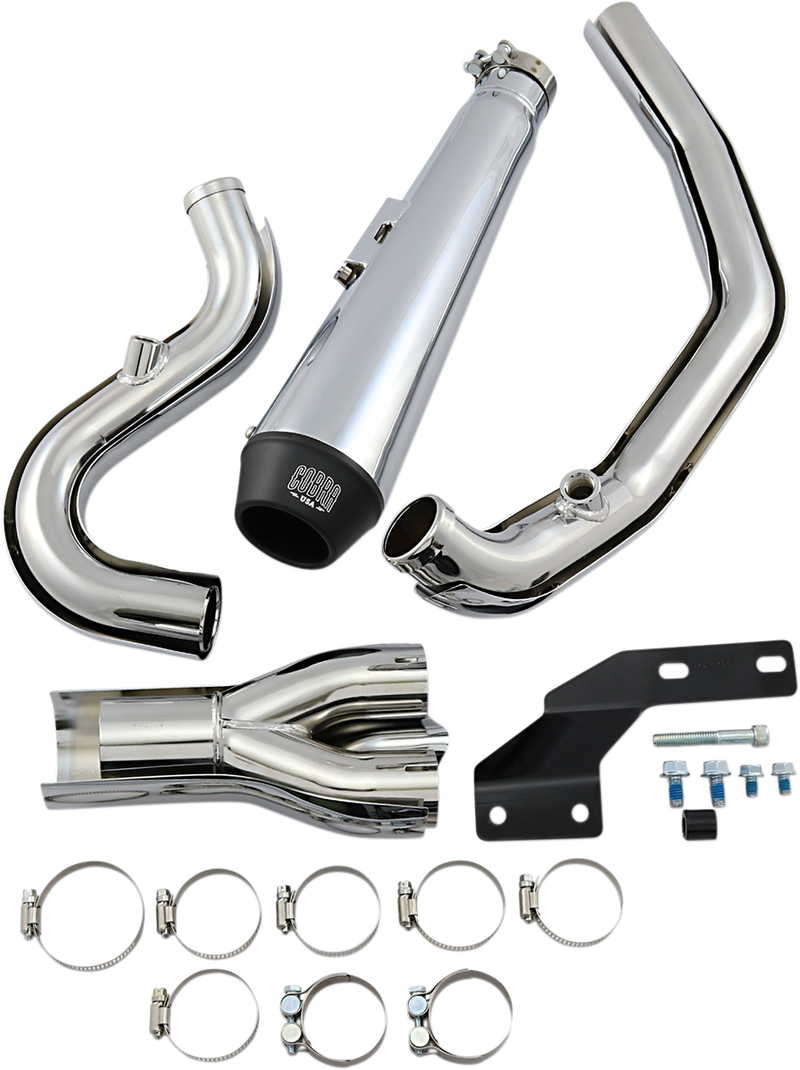 COBRA El Diablo Exhaust - Chrome - '07-'11 Softail