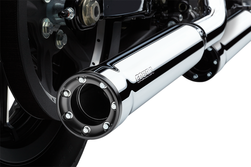 COBRA 3" RPT Mufflers - Chrome