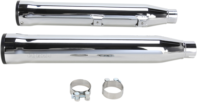 COBRA 3" RPT Mufflers for '07-'17 Softail - Chrome