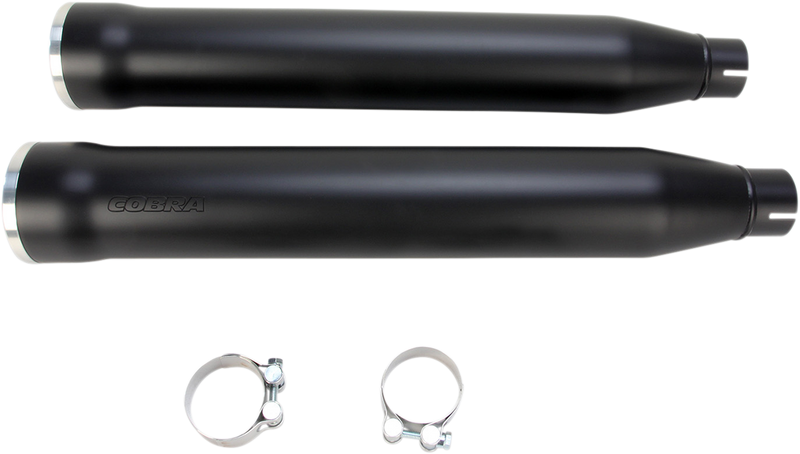 COBRA 3" RPT Mufflers for '07-'17 Softail - Black