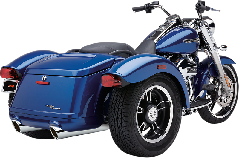 COBRA 909 Twins Slip-On Mufflers - Freewheeler '15-'22