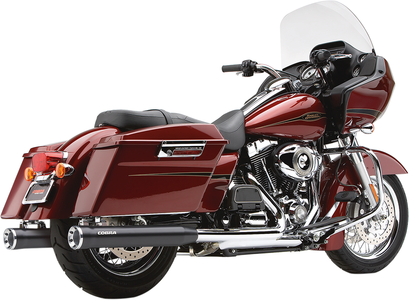 COBRA RPT 3" Mufflers - Black - '95-'16 Bagger