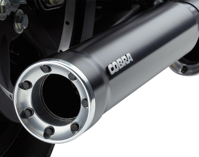 COBRA 3" RPT Mufflers - Black - '04-'13 XL
