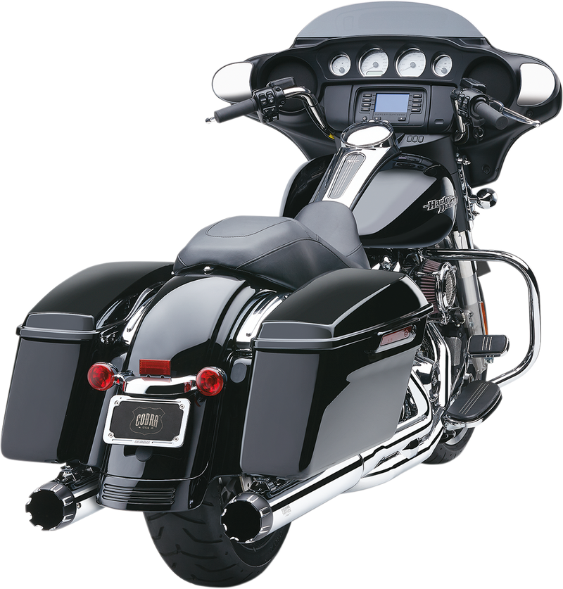 COBRA 4" Mufflers for FL - Chrome
