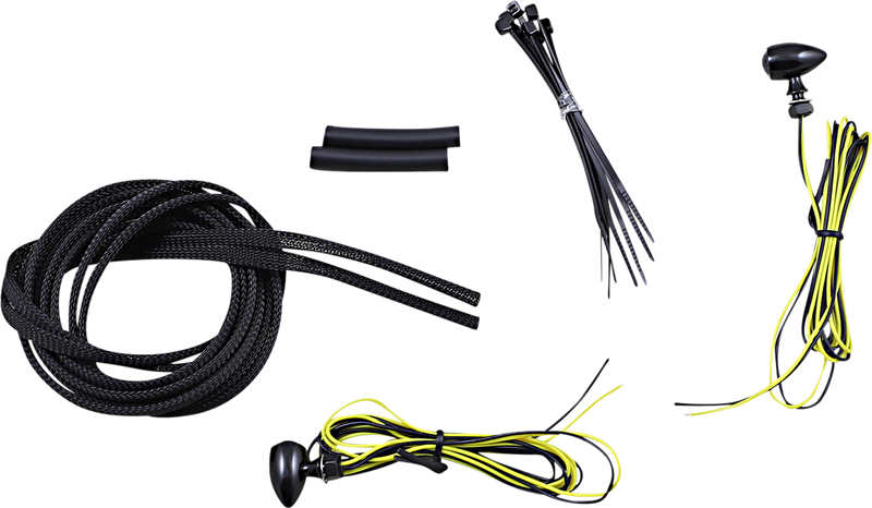 CUSTOM DYNAMICS Micro Bullet LED Turn Signals - Amber - Black