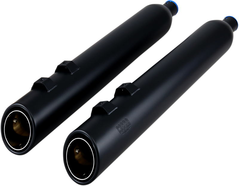 COBRA 909 Uppercut Mufflers for '95-'16 FL - Black