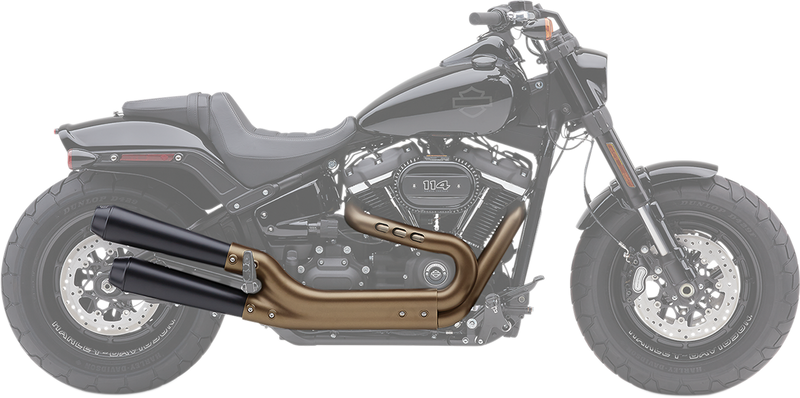 COBRA Black El Diablo Mufflers for Fat Bob