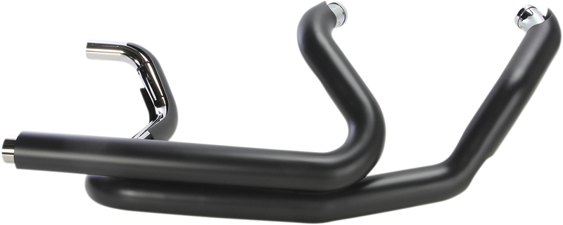COBRA Powerport Dual Headpipes with Dual Bungs - Black