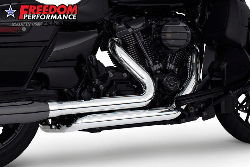 FREEDOM EXHAUST -  TOURING RIGHT SIDE TUCK & UNDER TRUE-DUAL HEADERS