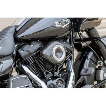 S&S CYCLE Stealth Air Cleaner Cover - Mini Teardrop - Carbon Fiber