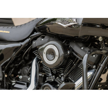 S&S CYCLE Stealth Air Cleaner Cover - Mini Teardrop - Carbon Fiber