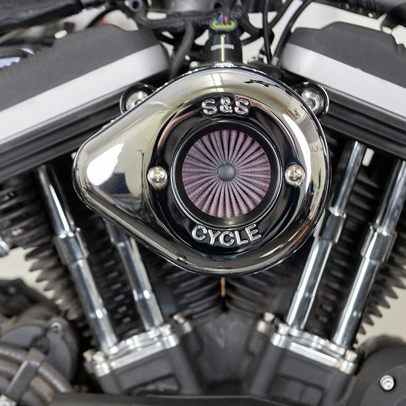 S&S CYCLE Air Stinger Stealth Air Cleaner Kit - Chrome - XL / XR '07-'22