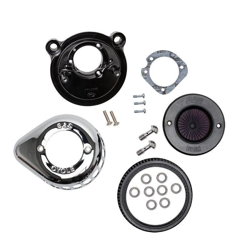 S&S CYCLE Air Stinger Stealth Air Cleaner Kit - Chrome - XL / XR '07-'22