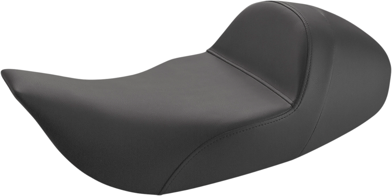 SADDLEMEN Solo Seat - Low - Plain - Black - Touring '97-'07