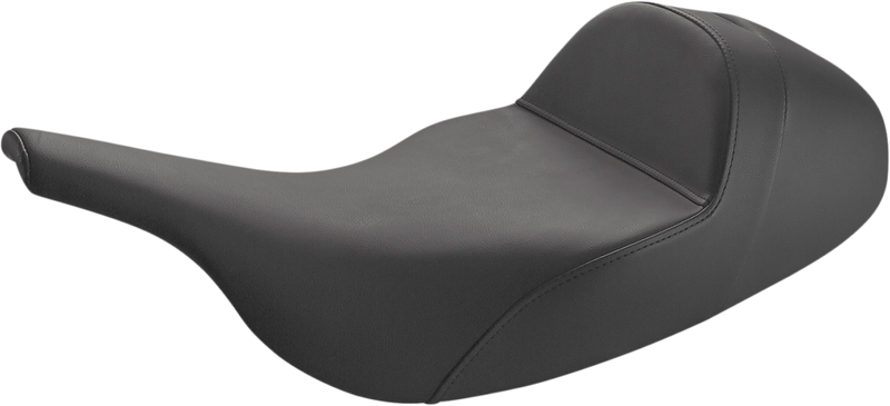 SADDLEMEN Solo Seat - Low - Plain - Black - Touring '97-'07