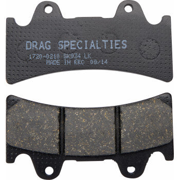 DRAG SPECIALTIES Organic Brake Pads - Front / Rear - For J-Brake 6-piston J-SIX calipers