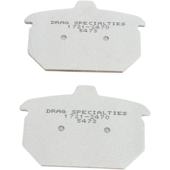 DRAG SPECIALTIES Premium Sintered Metal Brake Pads - Rear
