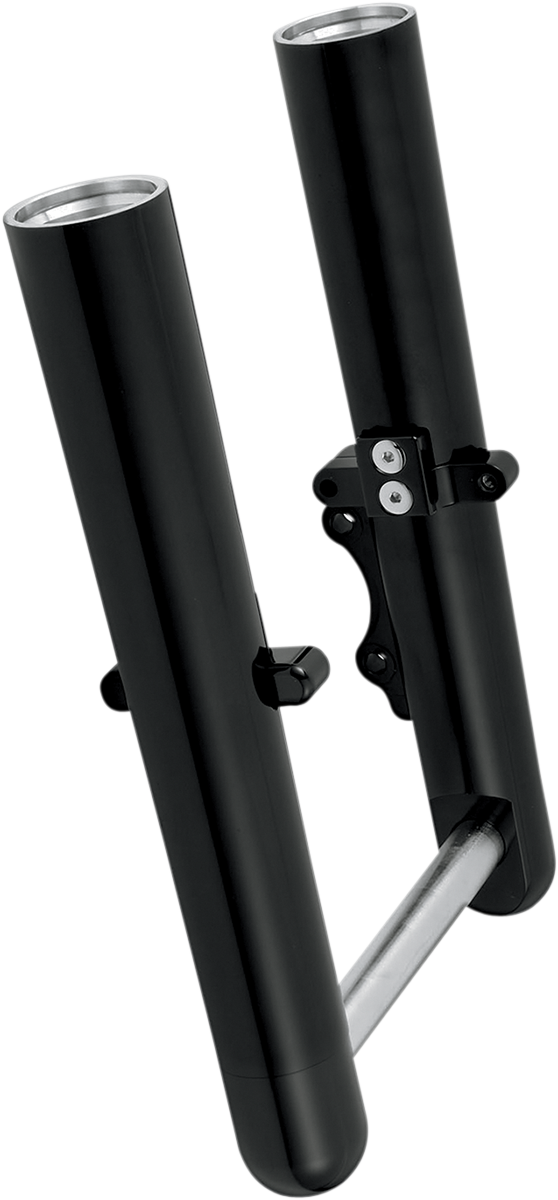 ARLEN NESS Dual-Disc Hot Legs Fork Legs - Black Anodized - Smooth - '08-'13 FLT