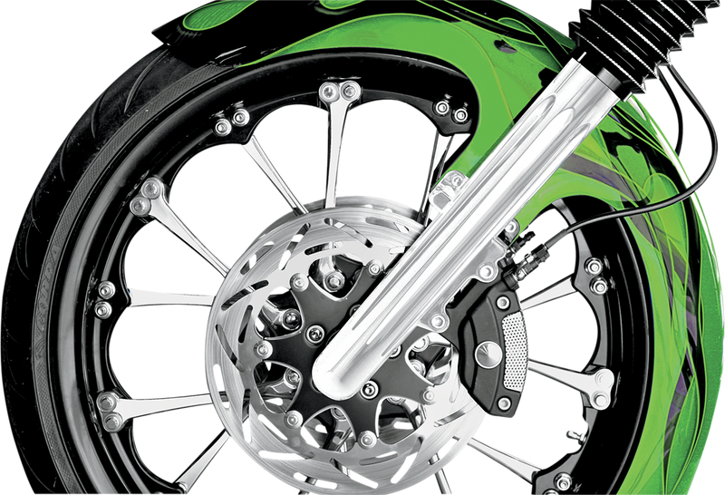 ARLEN NESS Dual-Disc Hot Legs Fork Legs - Chrome - Deep Cut - '08-'13 FLT