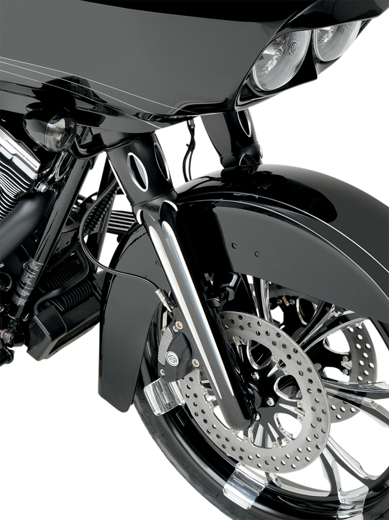 ARLEN NESS Dual-Disc Hot Legs Fork Legs - Black Anodized - Deep Cut - '08-'13 FLT
