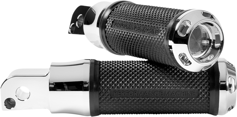 PERFORMANCE MACHINE (PM) Apex Footpegs - M8 - Passenger - Chrome - '18-'20 SOFTAIL