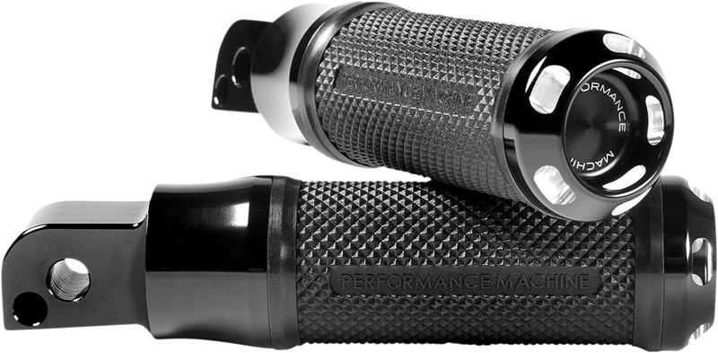 PERFORMANCE MACHINE (PM) Apex Footpegs - M8 - Passenger - Black - '18-'20 SOFTAIL