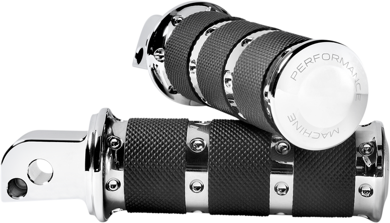 PERFORMANCE MACHINE (PM) Footpegs - Chrome - XLS - M8 - Passenger - '18-'22 SOFTAIL