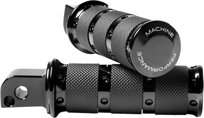 PERFORMANCE MACHINE (PM) Footpegs - Black - XLS - M8 - Passenger - '18-'22 SOFTAIL