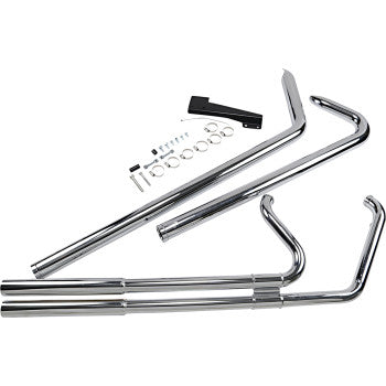 VANCE & HINES Big Shots Exhaust - Long - Chrome - Softail '86-'11