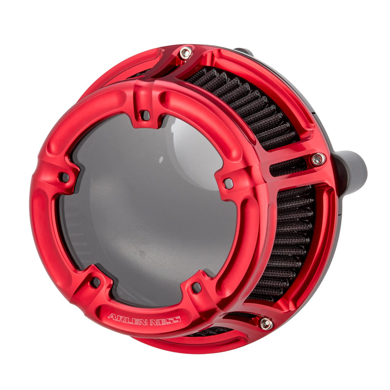 ARLEN NESS Method Clear Series Air Cleaner - Red Anodized