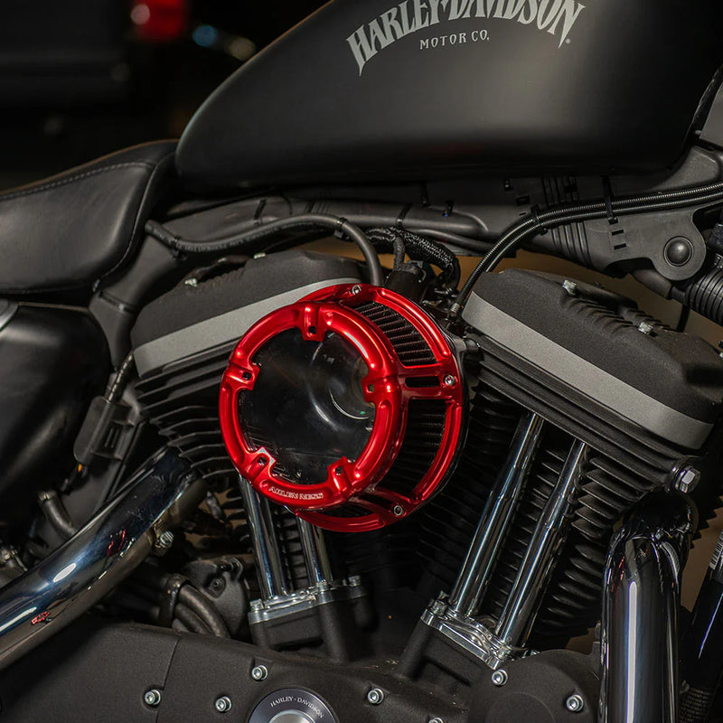 ARLEN NESS Method Clear Series Air Cleaner - Red Anodized