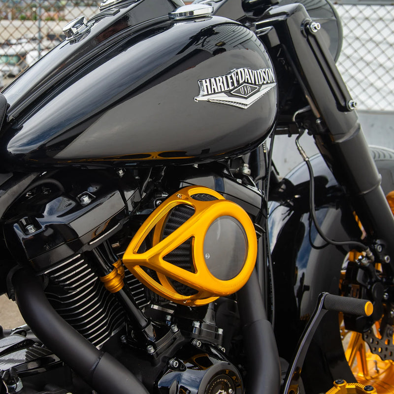 ARLEN NESS Tear Series Clear Air Cleaner Kit - Gold Anodized