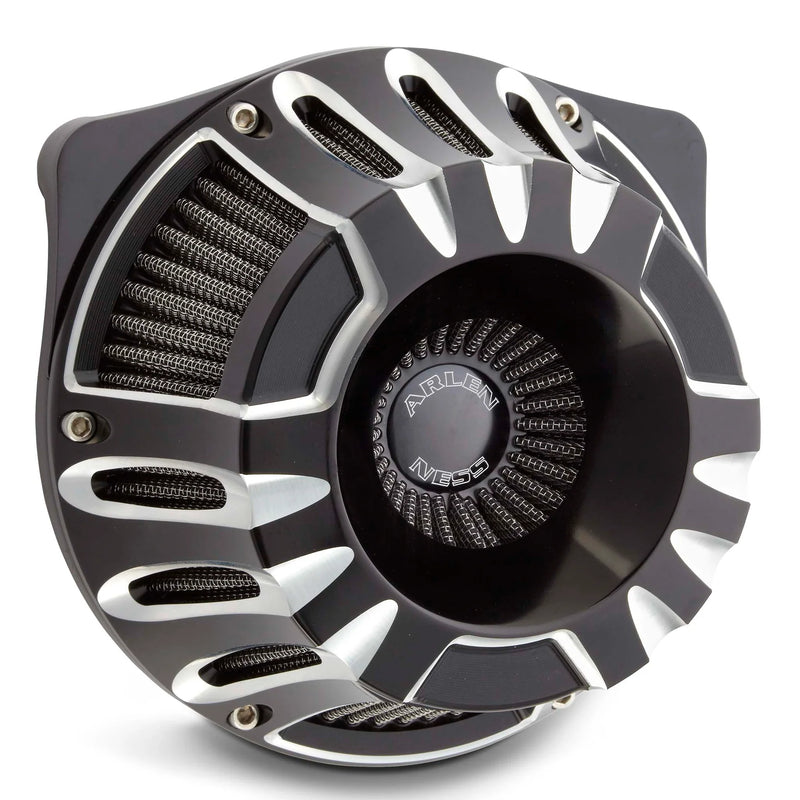 ARLEN NESS Deep Cut Inverted Series Air Cleaner Kit - Black / Machined